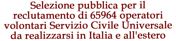 Visita la nostra pagina concorsi