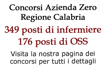 Concorsi Azienda Zero Regione Calabria